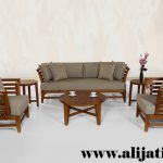 kursi tamu rumah mewah modern kayu jati klasik