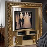 bufet tv model figura kayu jati minimalis