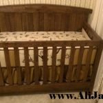 box bayi kayu jati minimalis cat natural