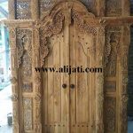 gebyok pintu desain terbaru kayu jati
