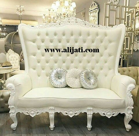 sofa cat duco putih kayu jati jepara