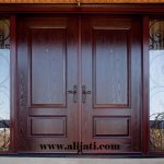 pintu kayu jati mewah terbaru minimalis