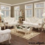 sofa tamu mewah full ukir kayu jati