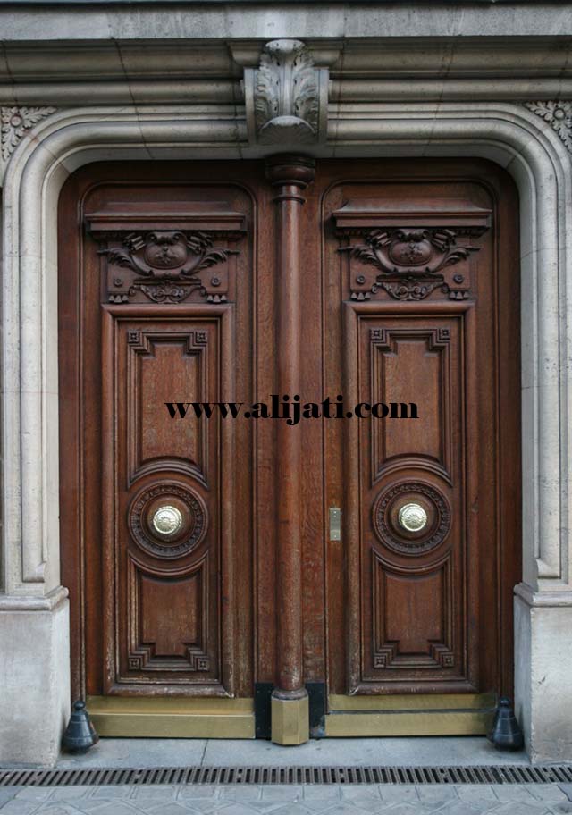 pintu rumah kuno klasik kayu jati