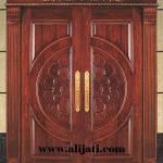 pintu rumah mewah ukir kayu jati