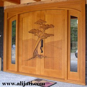 Pintu Rumah Minimalis Motif Pohon