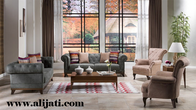 sofa minimalis asli jepara Kayu jati modern