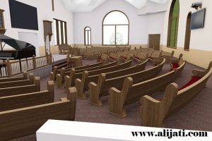 Bangku Gereja Kayu Jati Minimalis