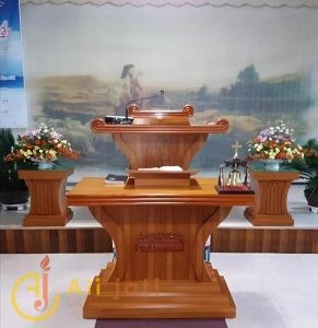 Mimbar Gereja Mewah Ukir Jepara Kayu Jati